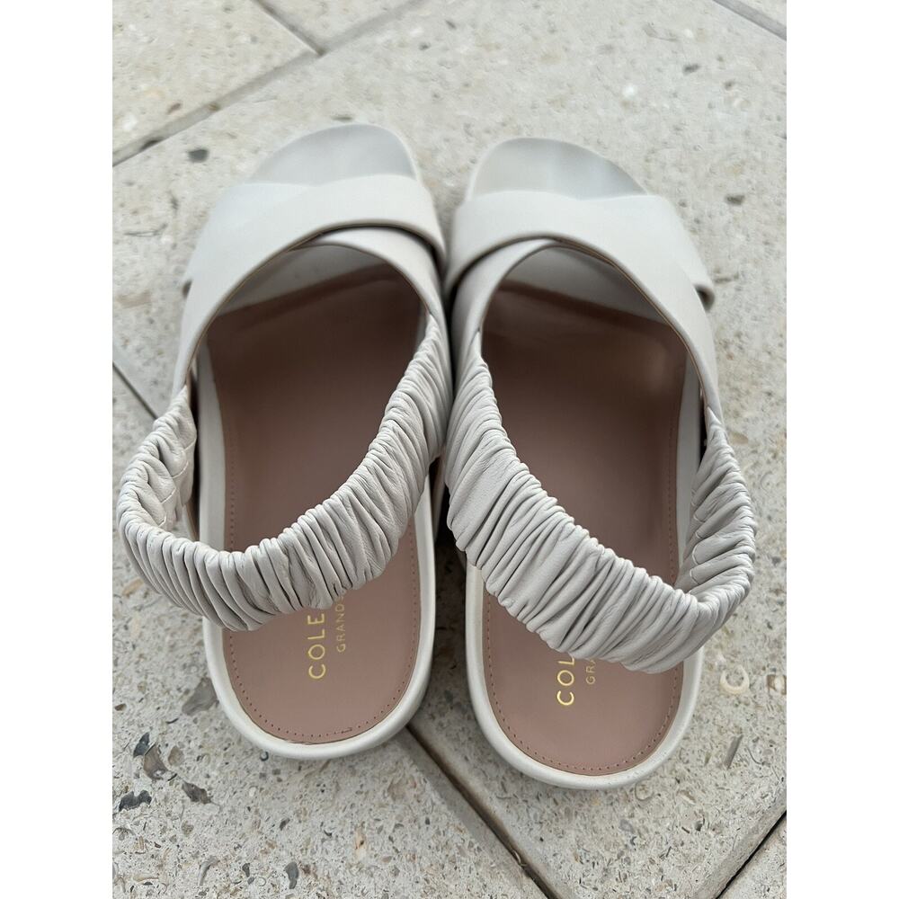Cole Haan Size 9.5 Morena Sandal White Ivory Ankle Strap Grand Series 360 - Picture 4 of 10